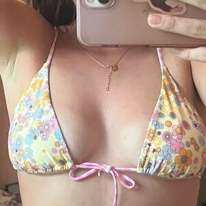 Blackbough triangle bikini top